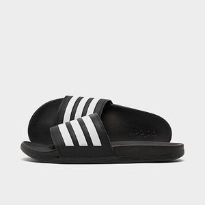 Women's adidas Adilette Comfort Slide Sandals Color Black/White/Black - GZ5891